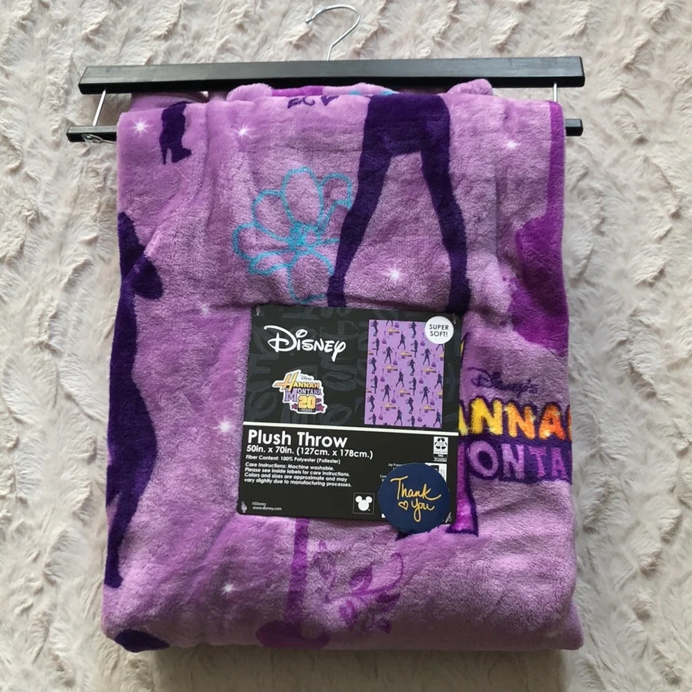 Disney Hannah Montana 20 Years Plush Throw Blanket